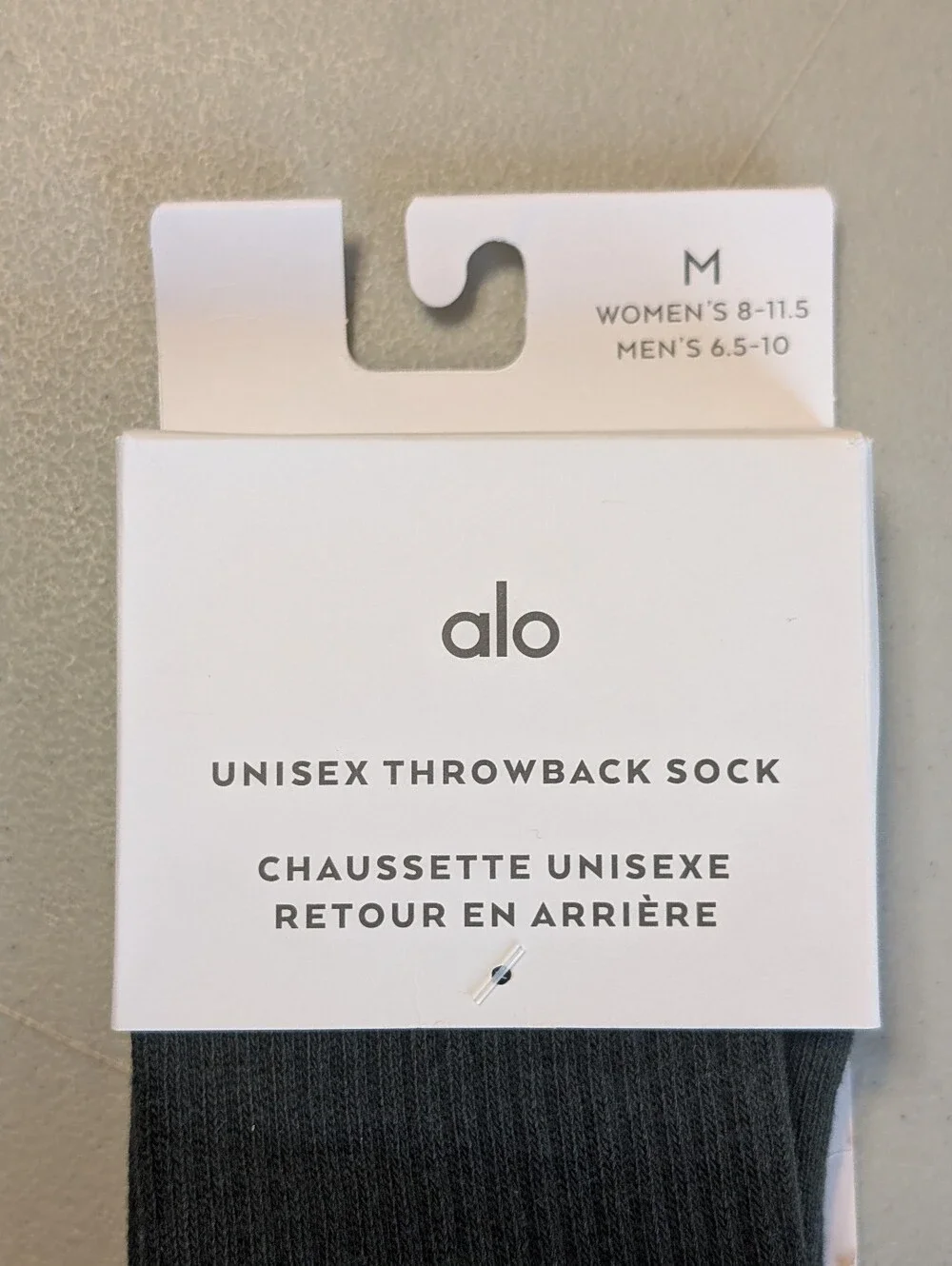 New alo yoga green socks, medium